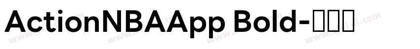 ActionNBAApp Bold字体转换
